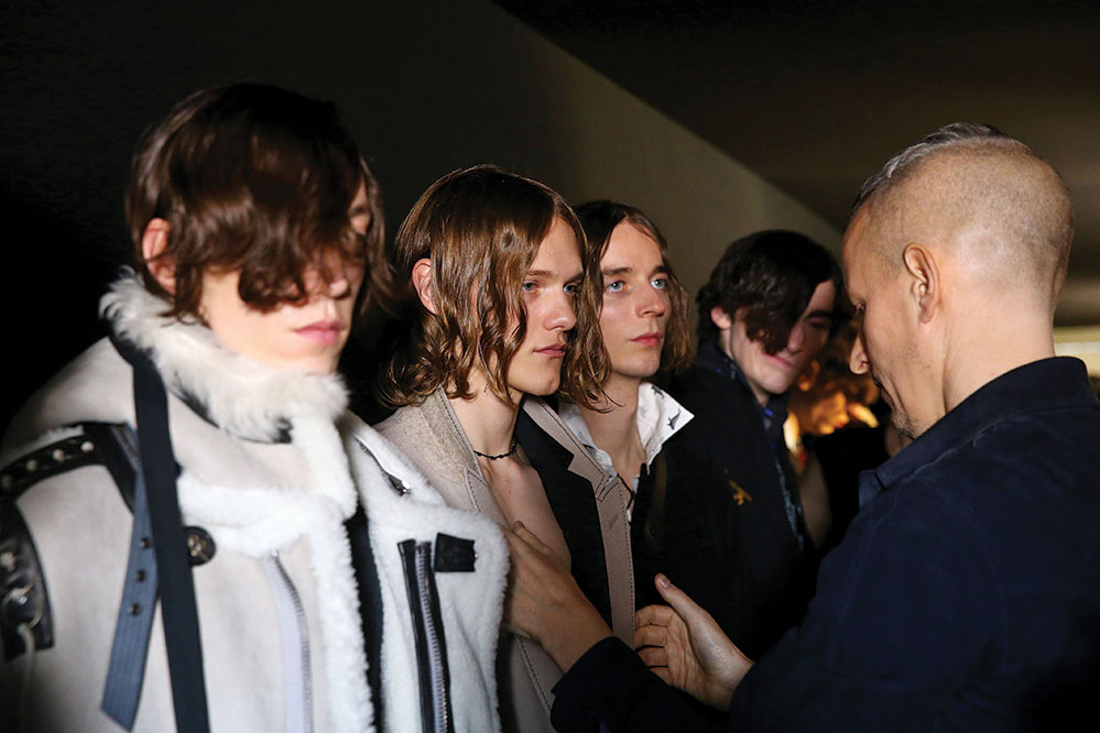 Backstage at the Lanvin autumn/winter 2016 show